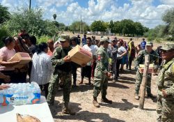 Plan Marina lleva víveres a comunidades rurales aisladas por «Polo» en Sonora