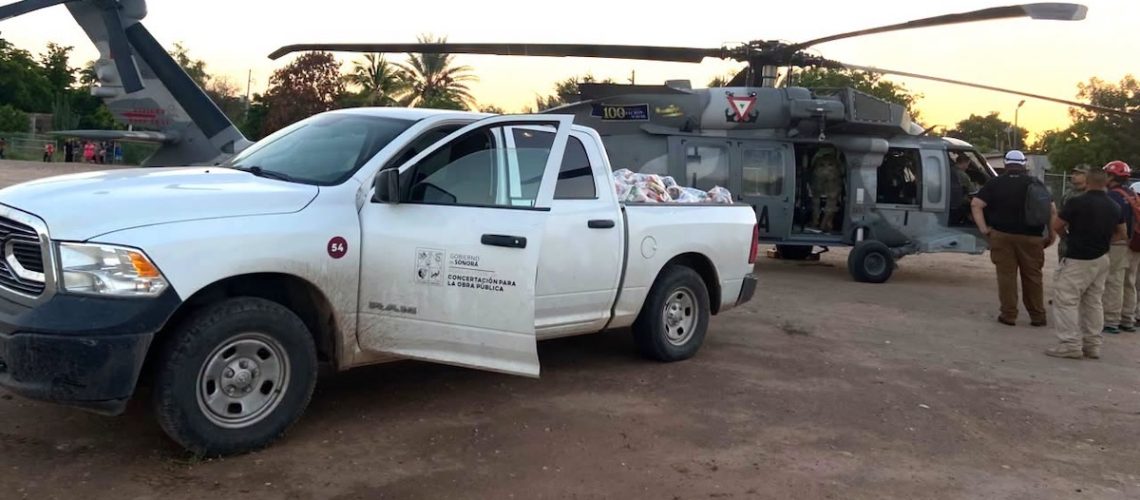 Gobierno de Sonora coordina recuperación de comunidades afectadas por «Polo»